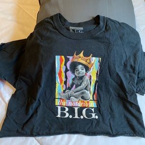 Biggie smalls cropped tshirt